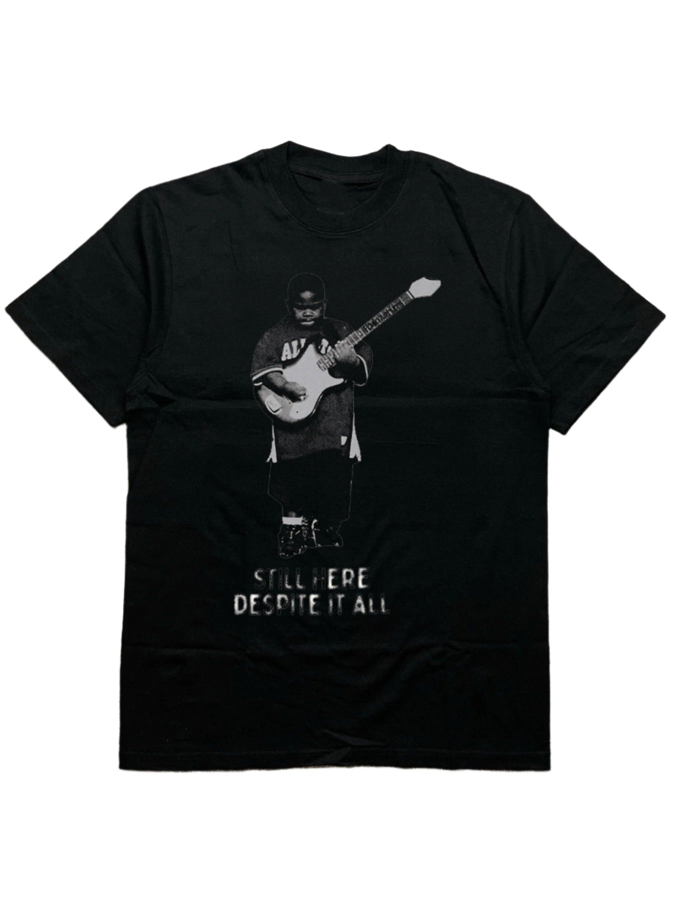 Men's Cotton T-Shirt Guitar Player Graphic