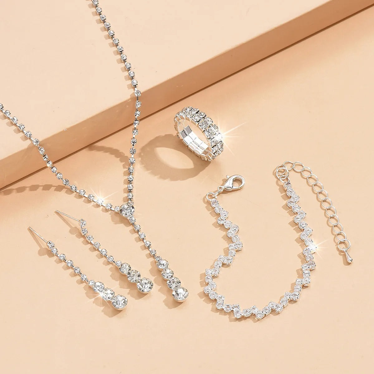 5-Piece Women's Minimalist Claw Chain Jewelry Set