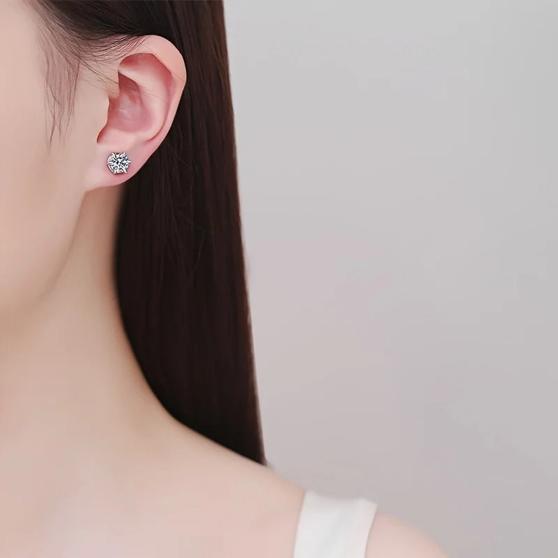 Magnetic 2CT Moissanite Earrings 2pcs