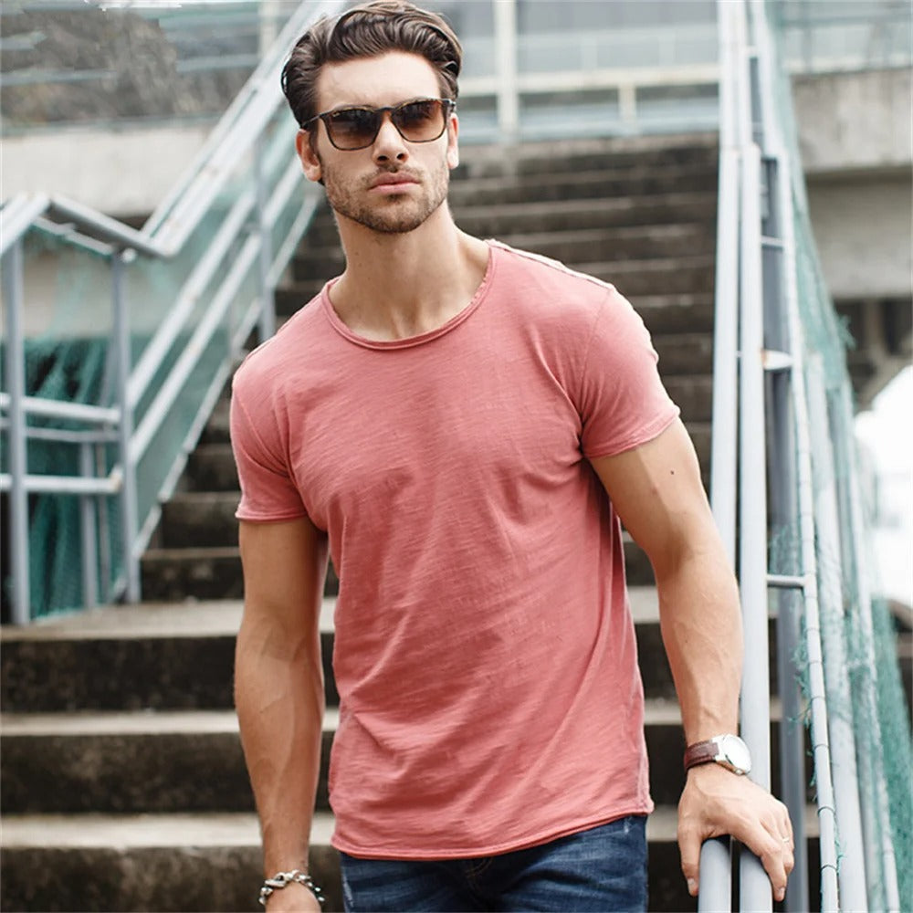 Men's 100% Cotton Casual T-Shirt