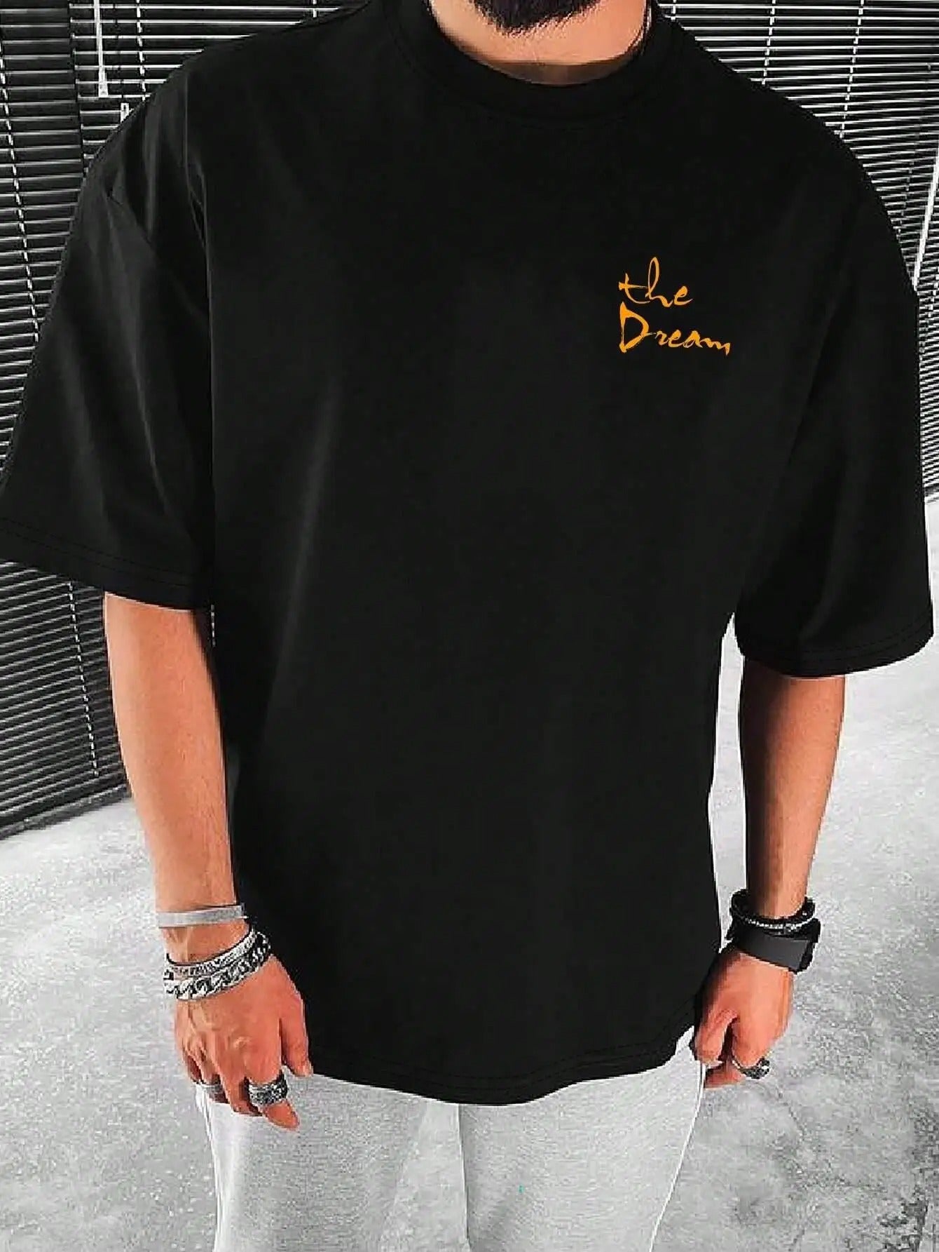 "Live Your Dream" Men's Summer Streetwear T-Shirt