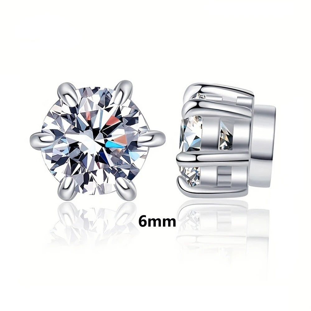 Magnetic 2CT Moissanite Earrings 2pcs