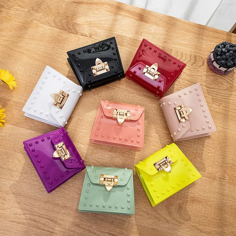 Wholesale Women Fashion Rivet Chain Messenger Mini Bag