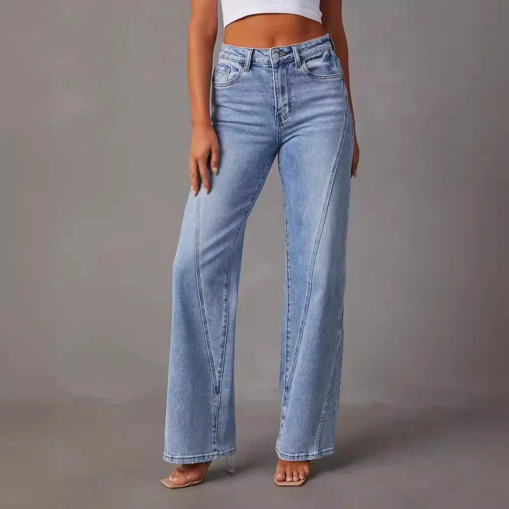 Casual High Waist Loose Jeans