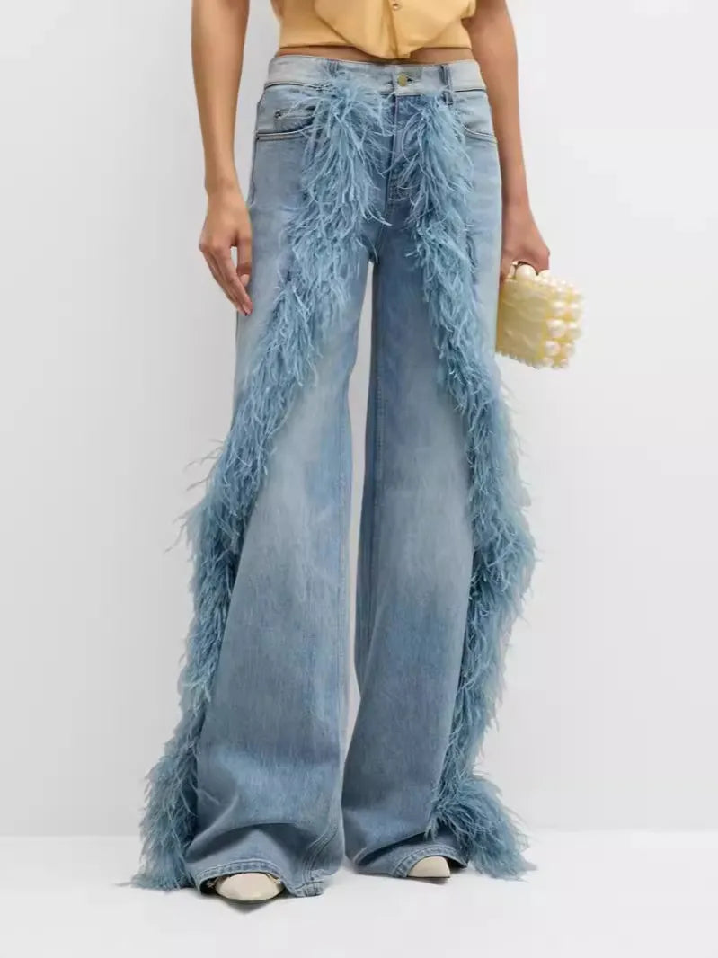 Creative Plush Jeans