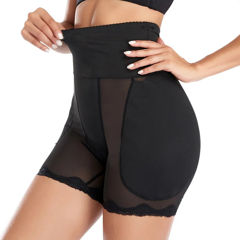 Women Fashion Sexy Solid Color Mesh Breathable High Waist Shaping Pants