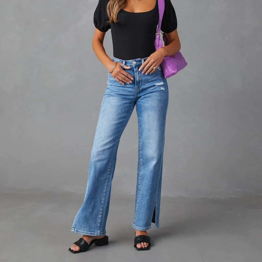 Split Loose Jeans