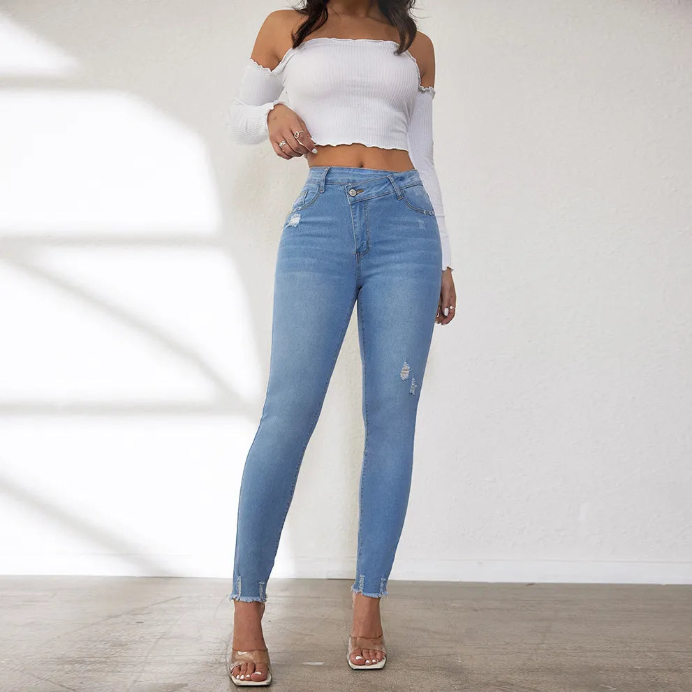 Waist Stretch Skinny Jeans