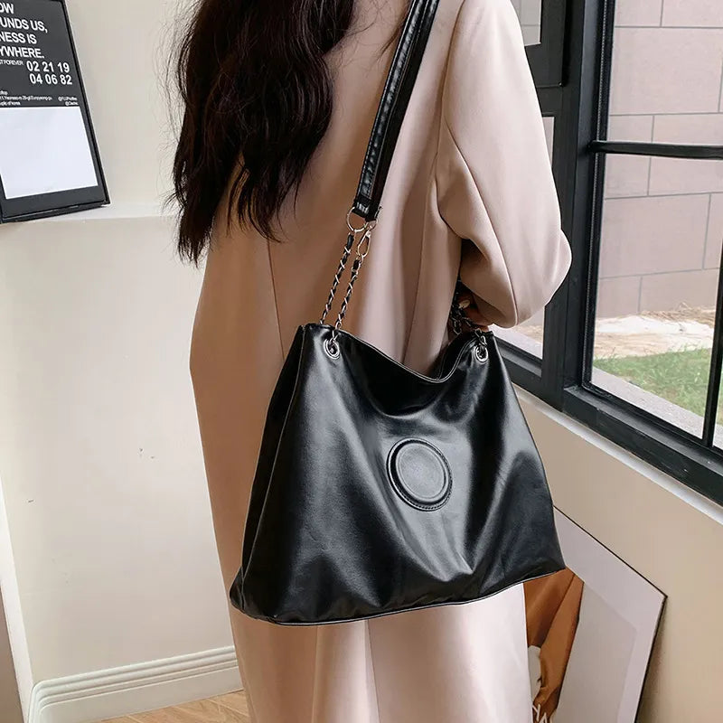 Large Capacity PU Shoulder Bag