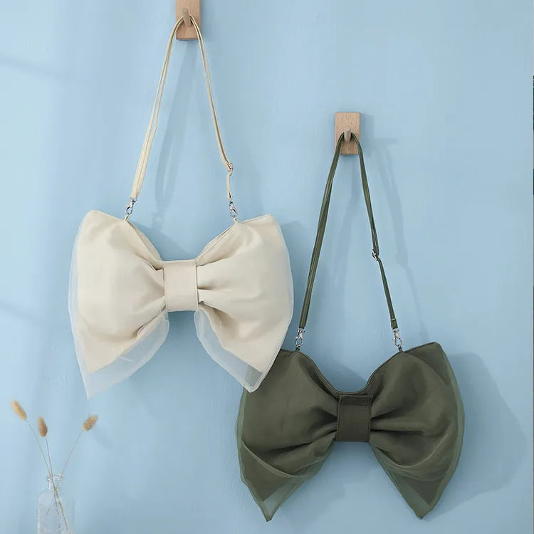 Women'S Fashion Design Bow Canvas Shoulder Bag