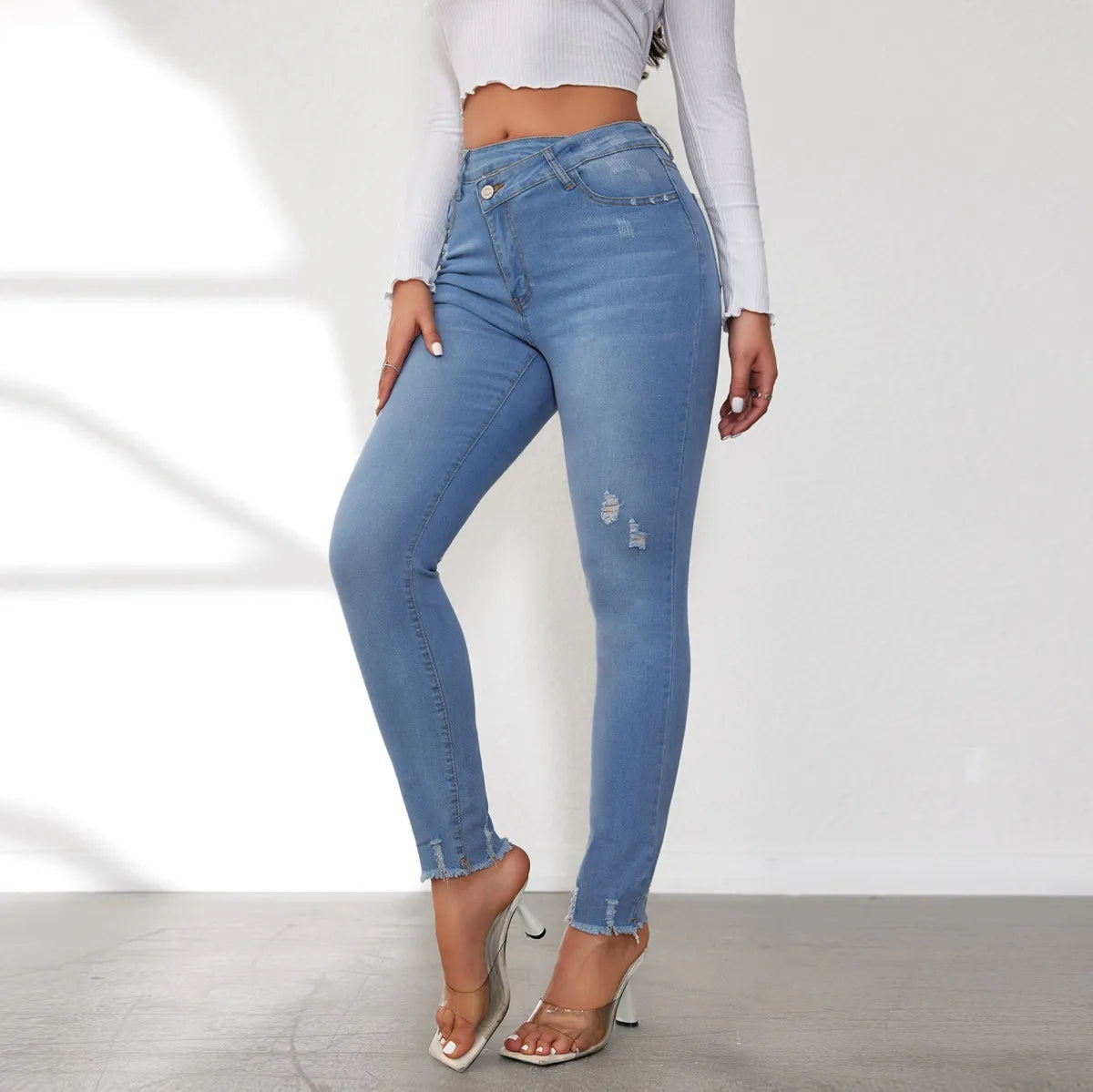 Waist Stretch Skinny Jeans