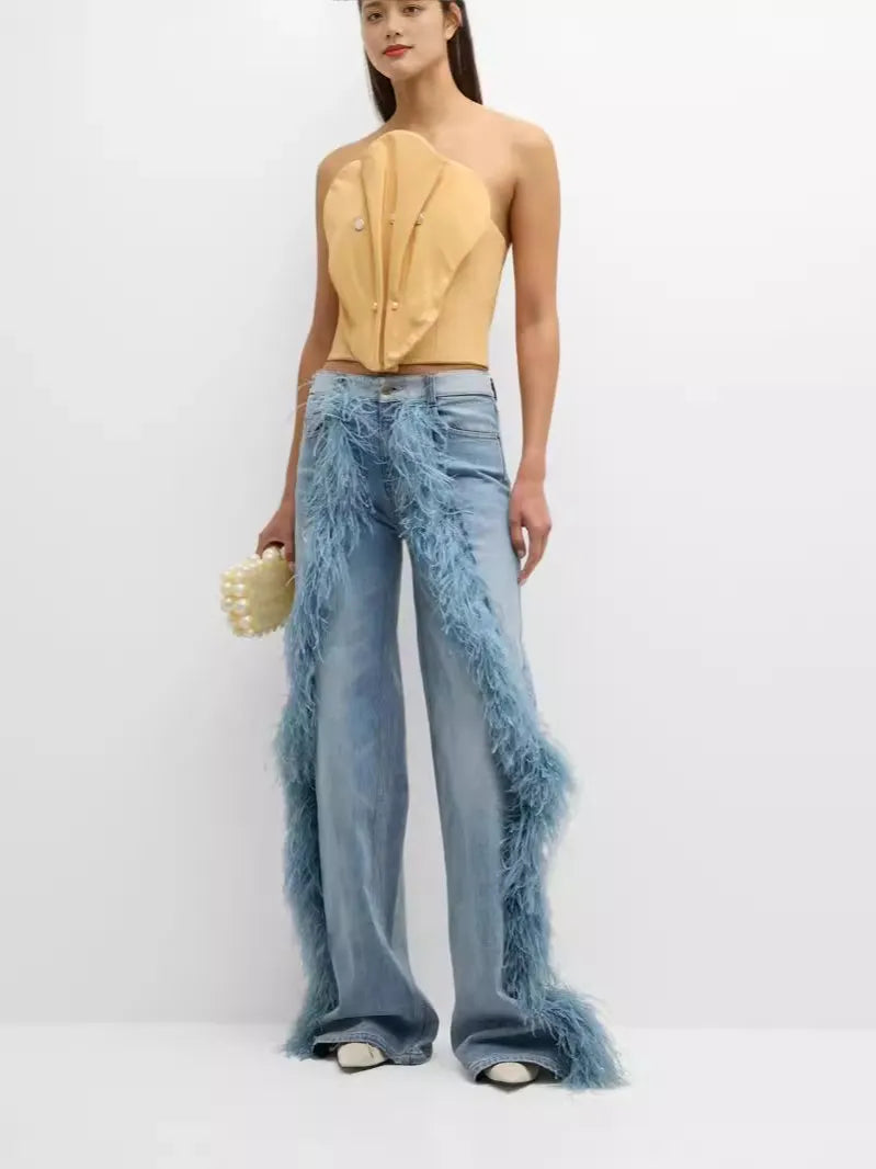 Creative Plush Jeans