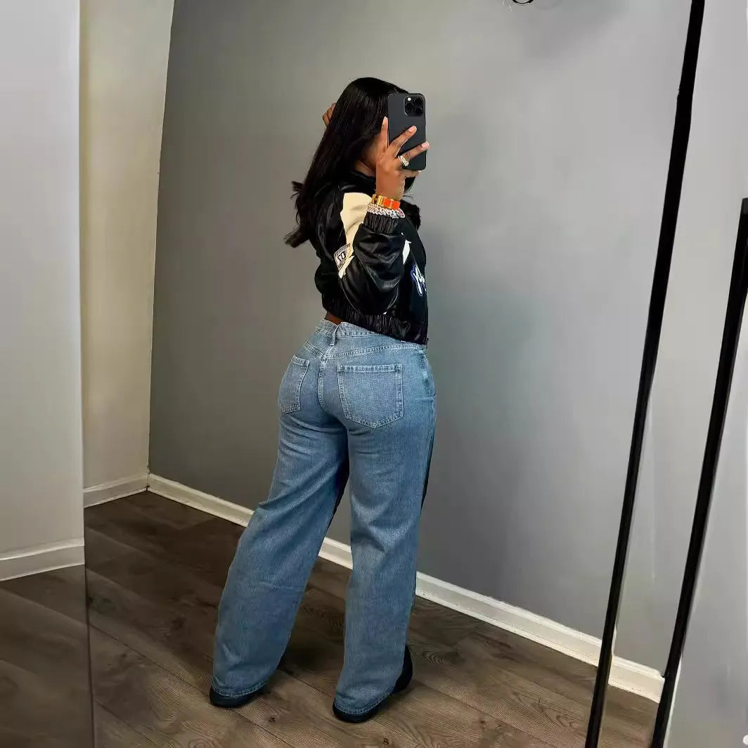 Loose Straight-Leg Jeans