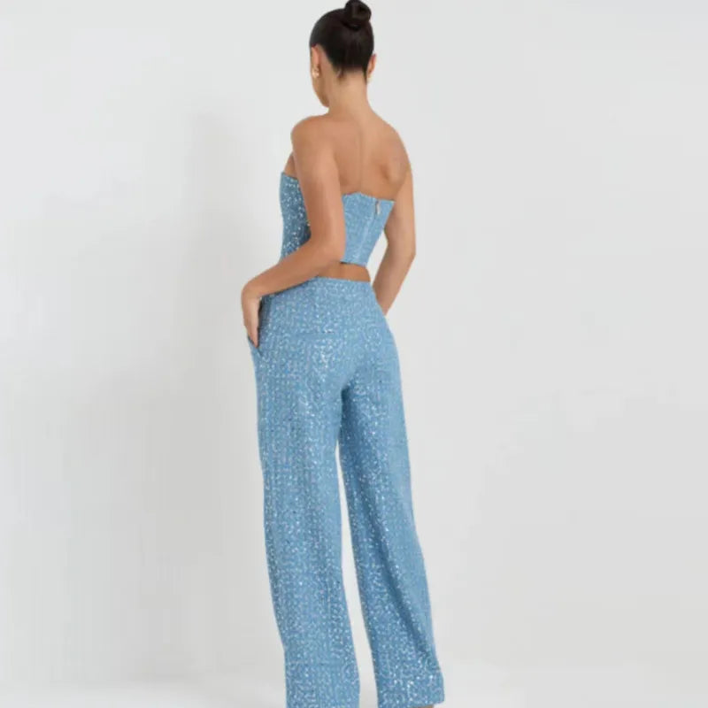 Casual Sequin Jeans
