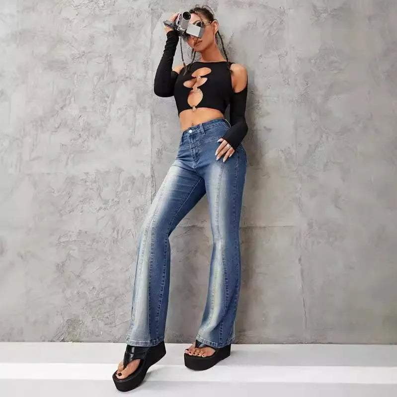 Fashion Gradient Stretch Jeans