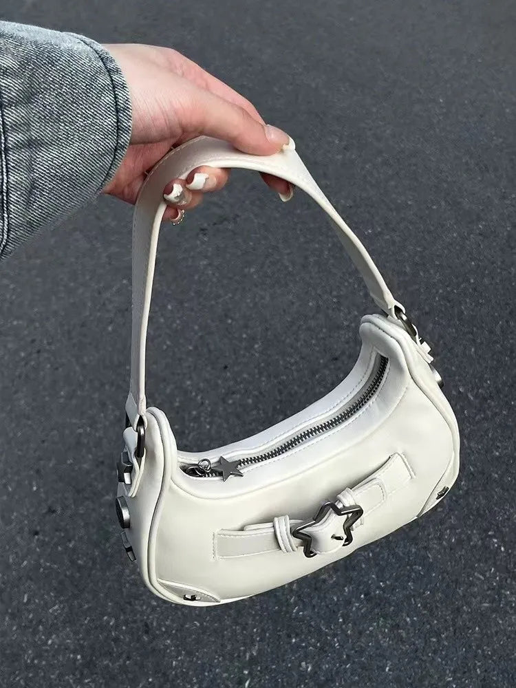 Women Fashion Retro Denim Star Shoulder Bag