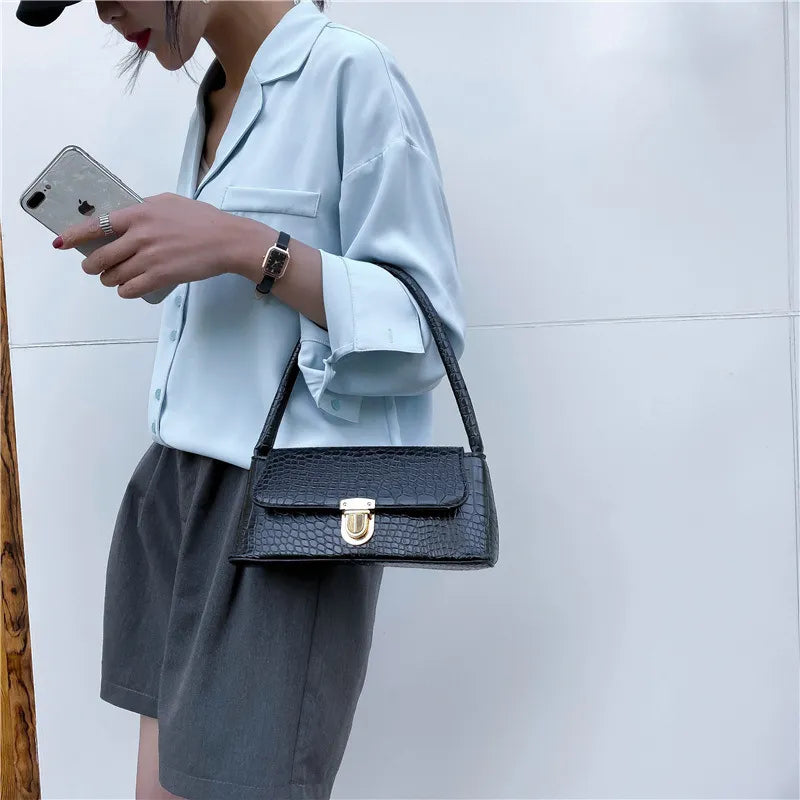 Women Fashion Stone Pattern Shoulder Bag