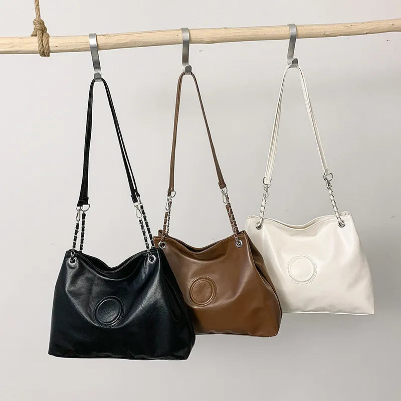 Large Capacity PU Shoulder Bag