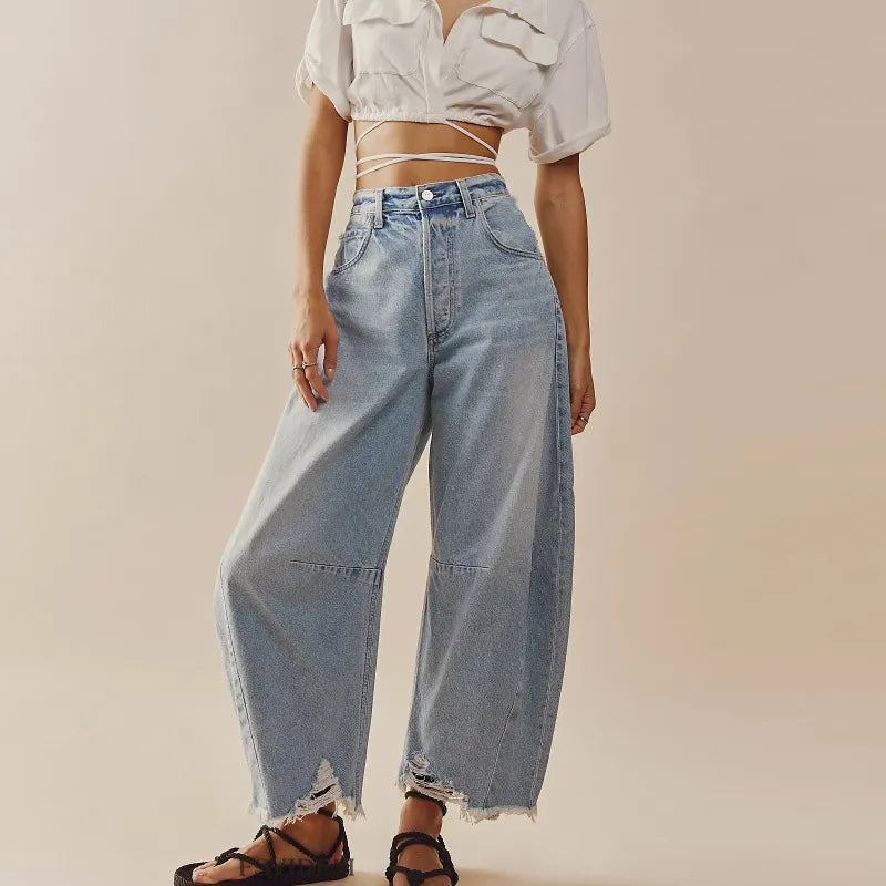 Casual Loose Straight Leg Jeans