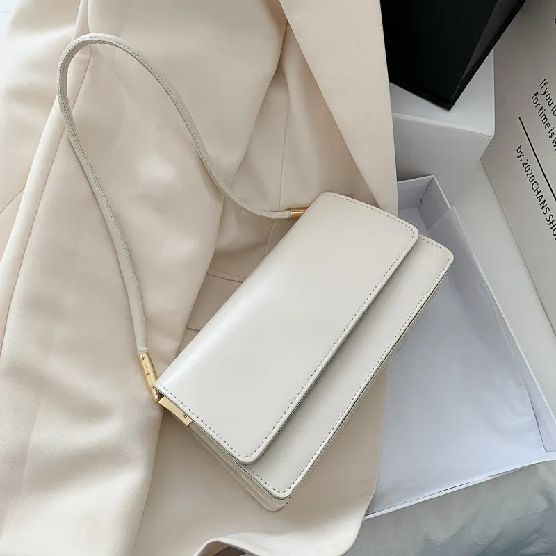 Solid Color Shoulder Underarm Bag
