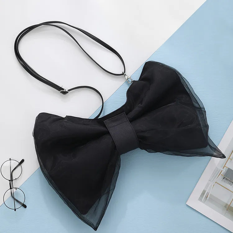 Women'S Fashion Design Bow Canvas Shoulder Bag