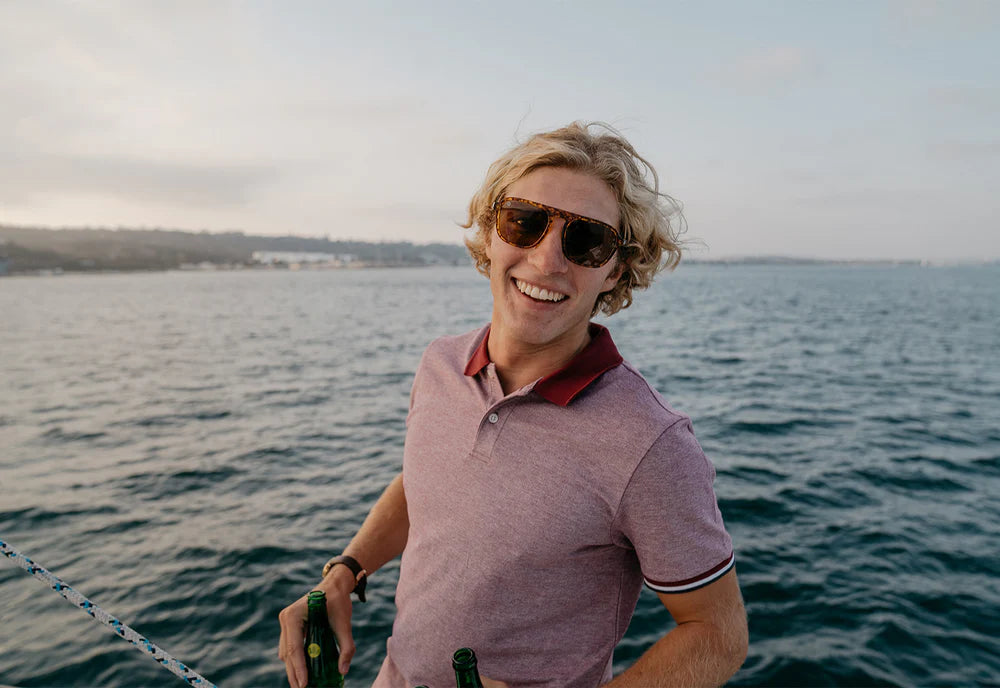 Matte Tortoise Shell / Amber Pacific Palisades Sunglass