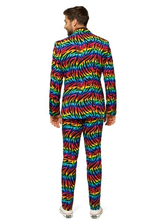 OppoSuits Wild Rainbow Costume Blazer Suit for Men