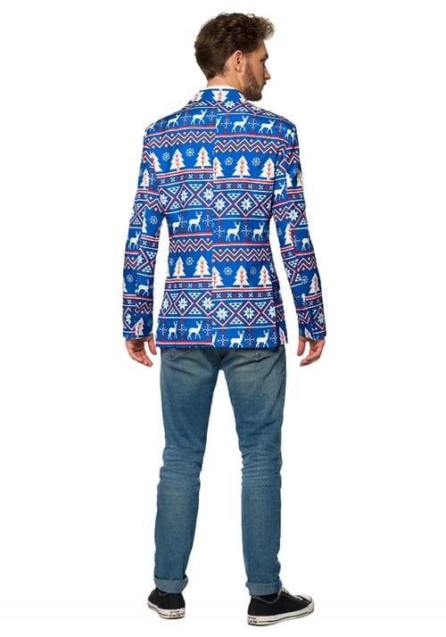 Suitmeister Christmas Blue Nordic Blazer for Men