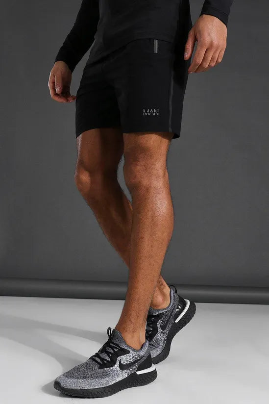Man Active Gym Reflective Regular Fit 5inch Shorts