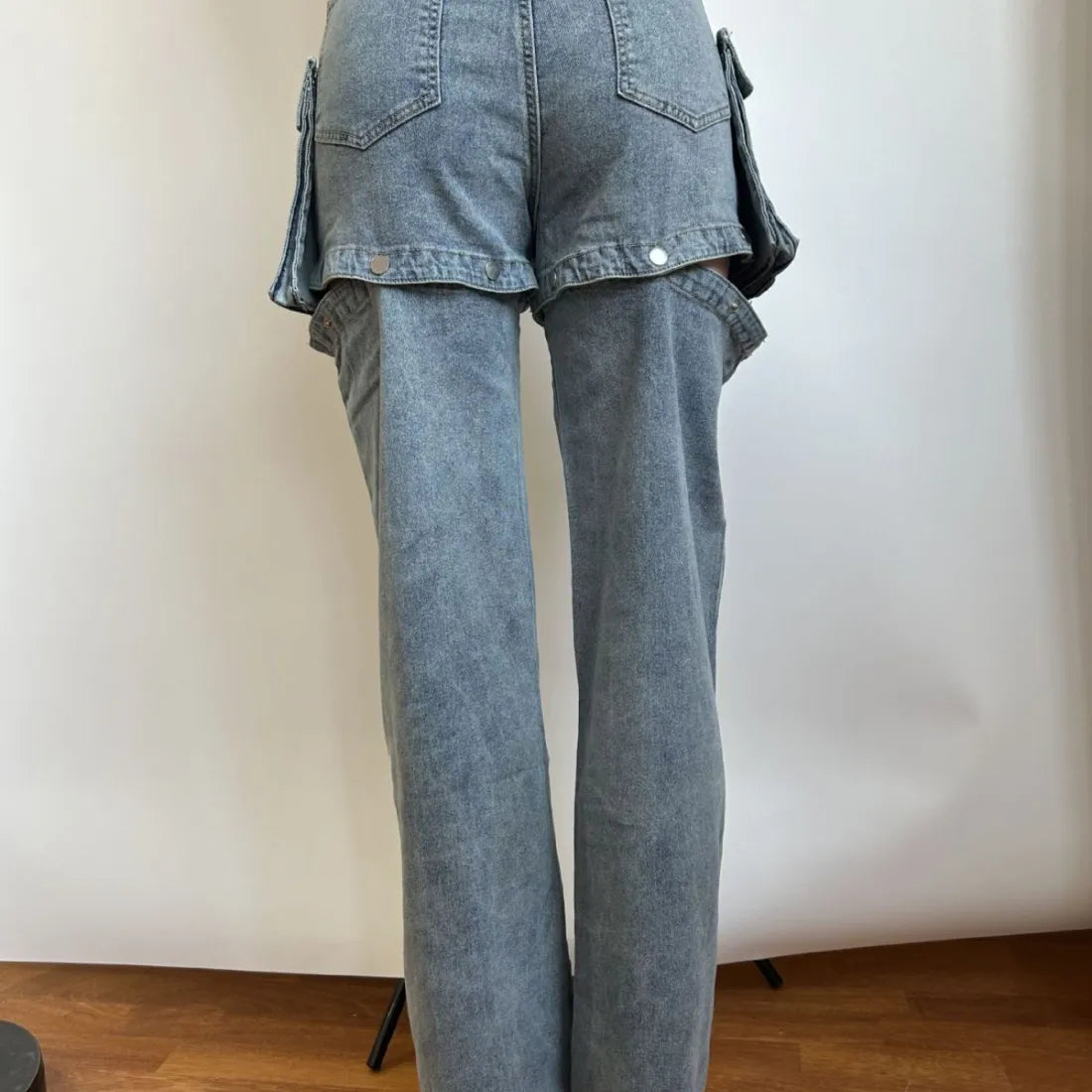 Detachable Stretch Jeans