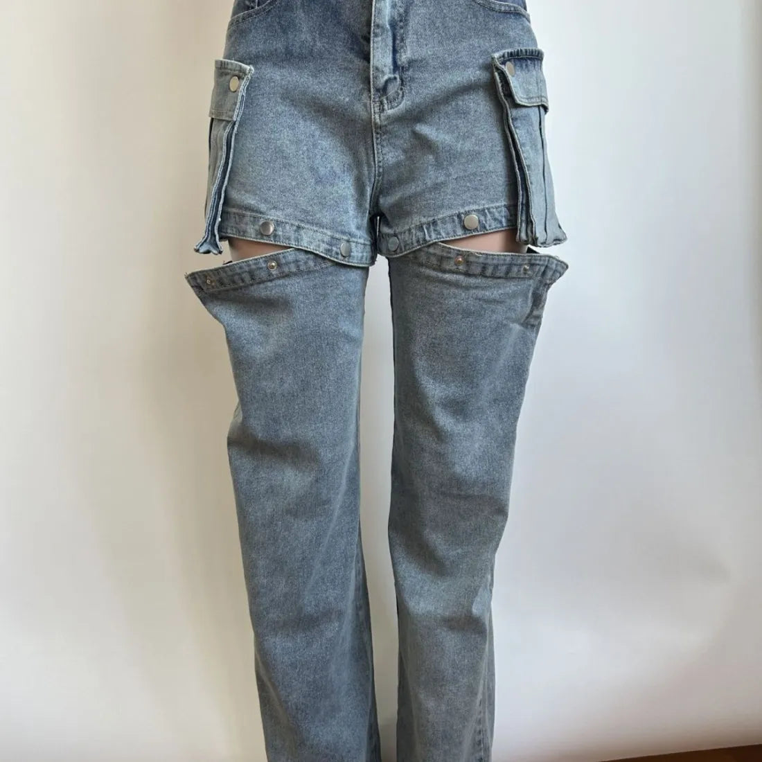 Detachable Stretch Jeans
