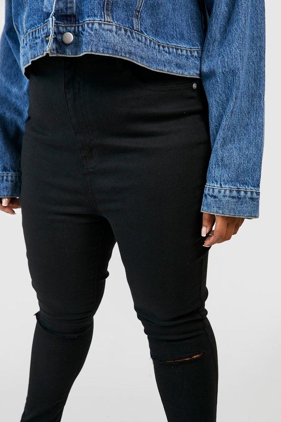 Plus Rip Knee Skinny Jegging