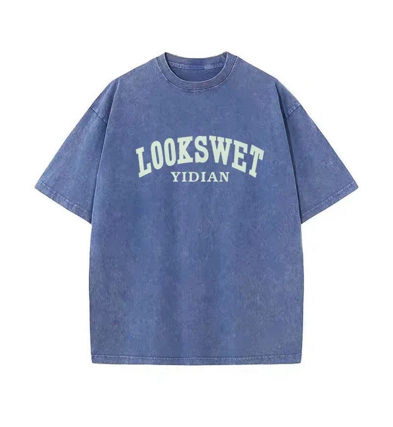 Men’s Retro Letter Print T-Shirt